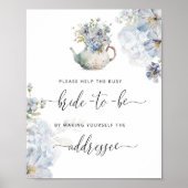 忙しい花嫁を助けて　封筒に宛先を書く ポスター (正面)