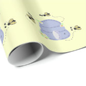忙しい蜂たちとその蜂の巣 ラッピングペーパー (ロールコーナー)