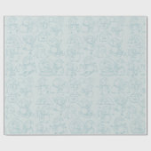 忙しい雪だるまのホリデーラッピング ラッピングペーパー (フラット)