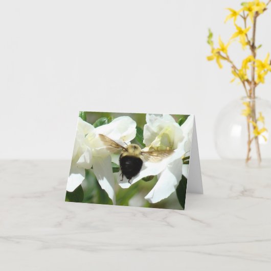忙しいBee'n カード (黄色い花)