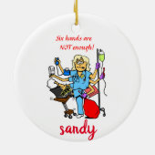 忙しナースオーナメント セラミックオーナメント (裏面)