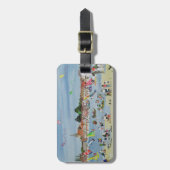 忙しビーチ ラゲッジタグ (正面縦)