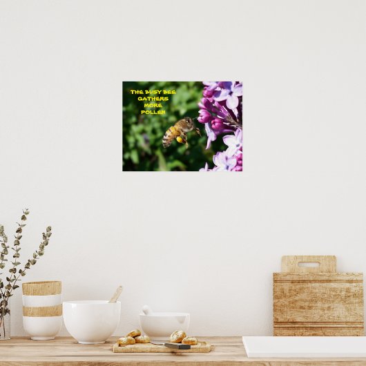 忙しビー – 従業員やる気を起こさせる ポスター (キッチン)