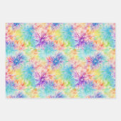 忙しフローラ絞り染めパターンセット5 ラッピングペーパーシート (正面3)