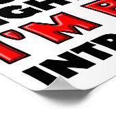 忙しポスタおもしろいー記号 ポスター (角)