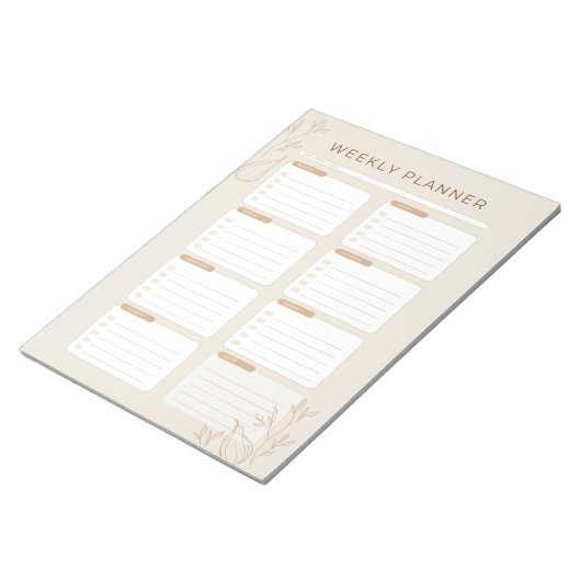 忙しユダヤ母の週間プランナー2024 ノートパッド (アングル)