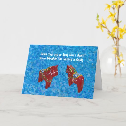 忙し元気だった？ カード (黄色い花)