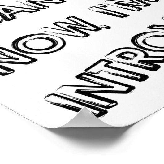 忙し内向けポおもしろいスター ポスター (角)