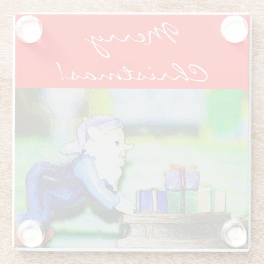 忙し小妖精や小人バイシャーリーテイラー ガラスコースター (裏面)