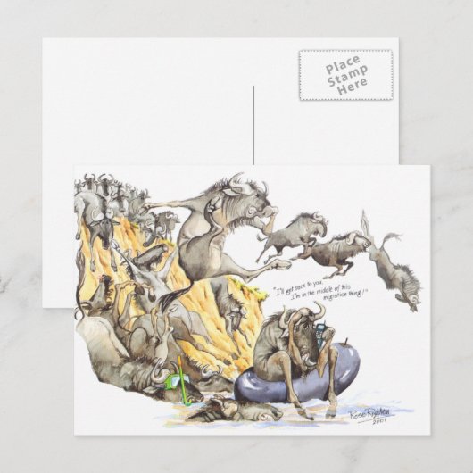 忙し日 ポストカード (正面/裏面)