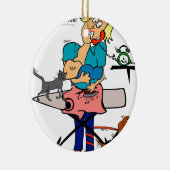 忙し母 セラミックオーナメント (右)