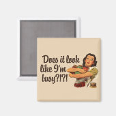 忙し母 マグネット (正面/裏面)