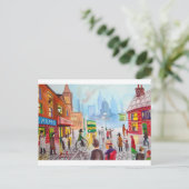 忙し通りシーンのペニーのファニーのトラムゴードン・ブルース ポストカード (スタンド正面)