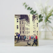 忙し通りシーンはがき ポストカード (スタンド正面)