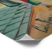 忙し通りビクトリアンシーンぼろ ポスター (角)