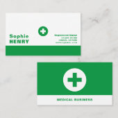 応急処置の記号、一般開業医、ナース 名刺 (正面/裏面)