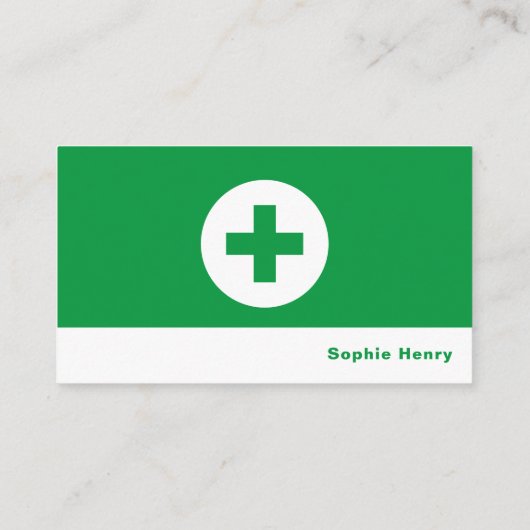 応急処置の記号、一般開業医、ナース 名刺 (裏面)