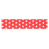 応急処置、メディック(クロス)、デスク救済デカー/スイス ショートテーブルランナー (横)