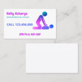 応急手当CPRインストラクター 名刺 (正面/裏面)