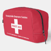 応急用パーソナライズされたキット薬品赤トートバッグ ドップキット (右コーナー)