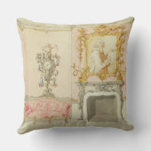 応接室のインテリアのための提案、1755-60年(w/c クッション (裏面)