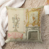 応接室のインテリアのための提案、1755-60年(w/c クッション (ブランケット)