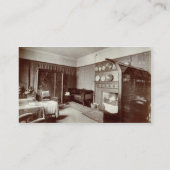 応接室、Kelmscottの家、ロンドン1896年(写真 名刺 (裏面)