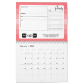 応援あいさつ文ロゴ – Business Office カレンダー (2月 2026)