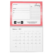 応援あいさつ文ロゴ – Business Office カレンダー (2月 2027)