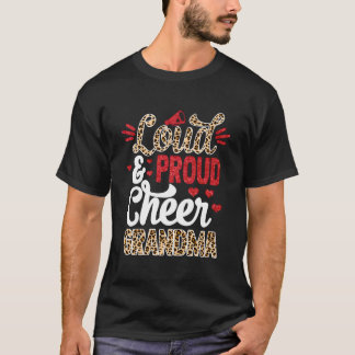 応援おばあちゃん最大ファンヒョウ印刷とPom Po Tシャツ