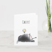 応援おもしろいブラックカード カード (正面)