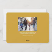 応援おもしろいレトロ黒金ゴールド新年写真 シーズンカード (裏面)