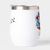 応援おもしろい雪だるま飲料ワパーソナライズされたイン (右面)