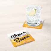 応援およびBees|Frostyの氷った冷えたビール ペーパーコースター (インサイチュ)