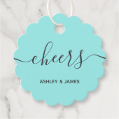 応援お気に入り贈り物ラベル結婚式、パーティー、シャワー フェイバータグ (正面)