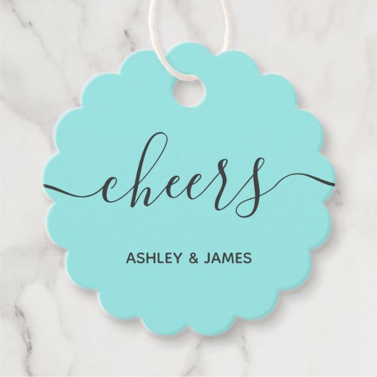 応援お気に入り贈り物ラベル結婚式、パーティー、シャワー フェイバータグ (正面)