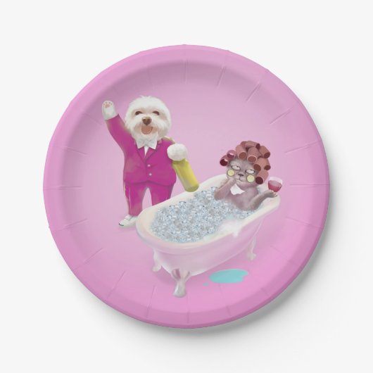 応援からくつろぎ ペーパープレート (正面)