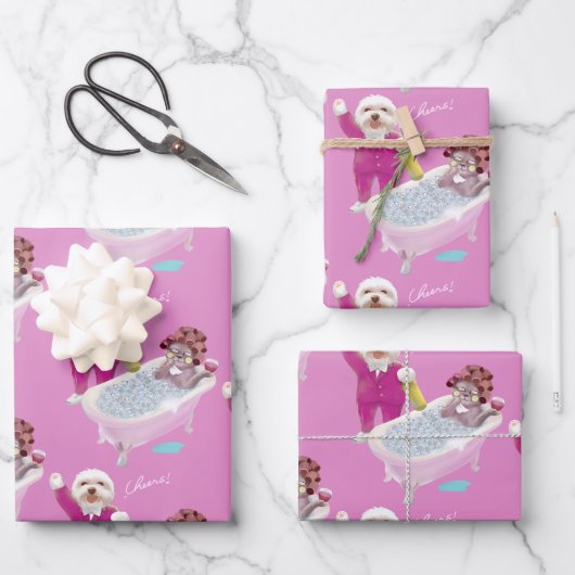 応援からくつろぎ ラッピングペーパーシート (正面)