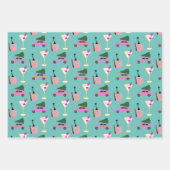 応援からクリスマス新年スキーパーティー ラッピングペーパーシート (正面2)