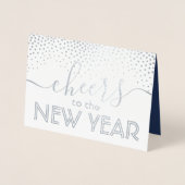 応援からニューイヤー海軍ブルースタイリッシュ紙吹雪 箔カード (正面)