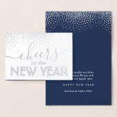 応援からニューイヤー海軍ブルースタイリッシュ紙吹雪 箔カード (ディスプレー)