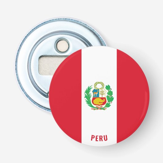 応援からペルー!素晴らしい愛国心を持つ 栓抜き (正面)