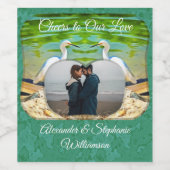 応援からラブクレーン0335 ワインラベル (シングルラベル)