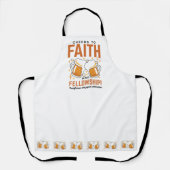 応援から信仰とフェローシップ – オクトーバーフェストティー エプロン (正面)