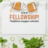 応援から信仰とフェローシップ – オクトーバーフェストティー キッチンタオル (折り畳み)