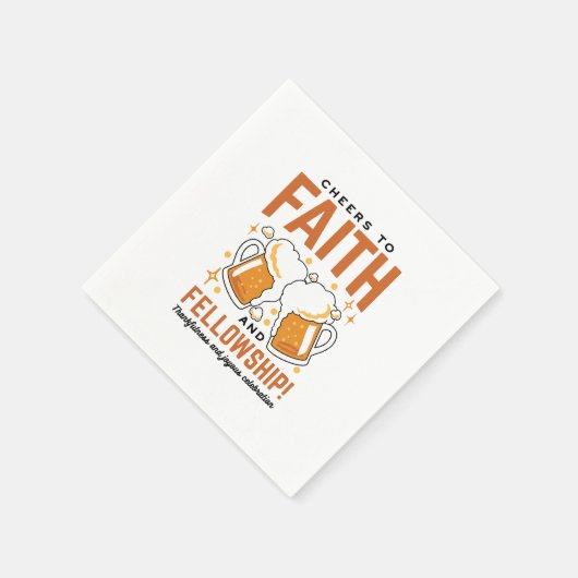 応援から信仰とフェローシップ – オクトーバーフェストティー スタンダードカクテルナプキン (角)