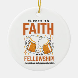 応援から信仰とフェローシップ – オクトーバーフェストティー セラミックオーナメント