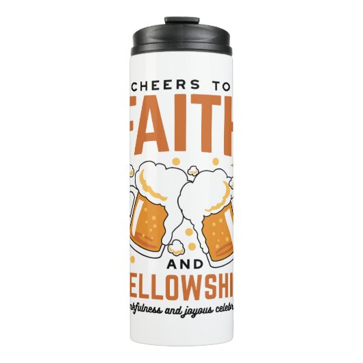 応援から信仰とフェローシップ – オクトーバーフェストティー タンブラー (正面)