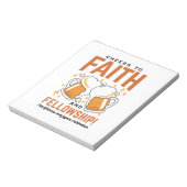 応援から信仰とフェローシップ – オクトーバーフェストティー ノートパッド (回転)