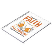 応援から信仰とフェローシップ – オクトーバーフェストティー ノートブック (左側)